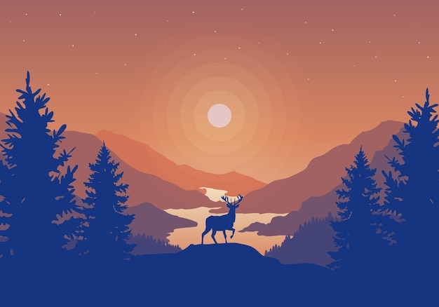 Schöne Landschaft im Freien. Eben