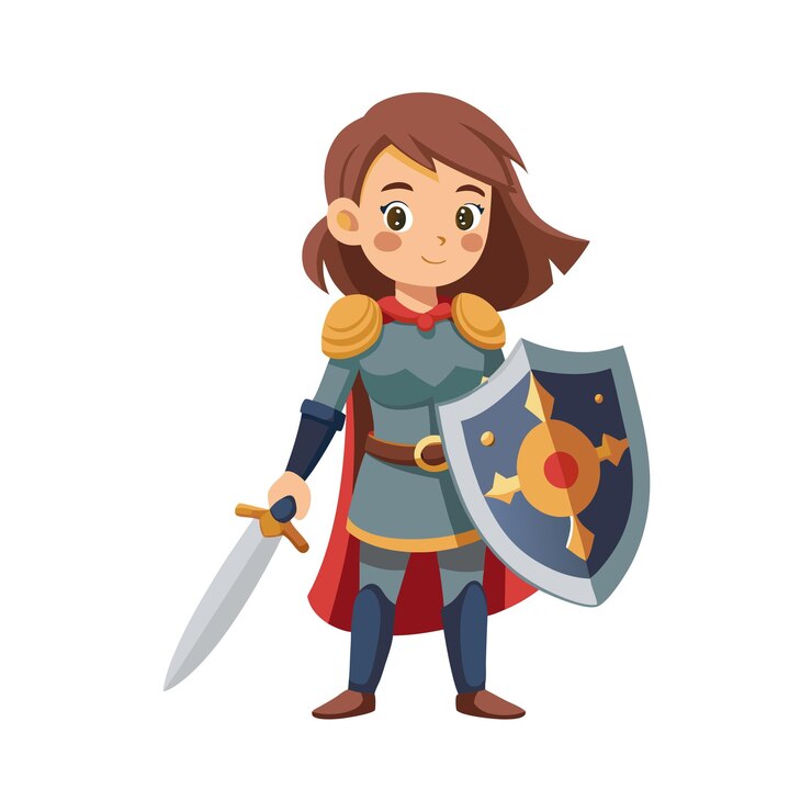 Schöne Mädchen-Kinder-Charakter-Vektor-Illustration