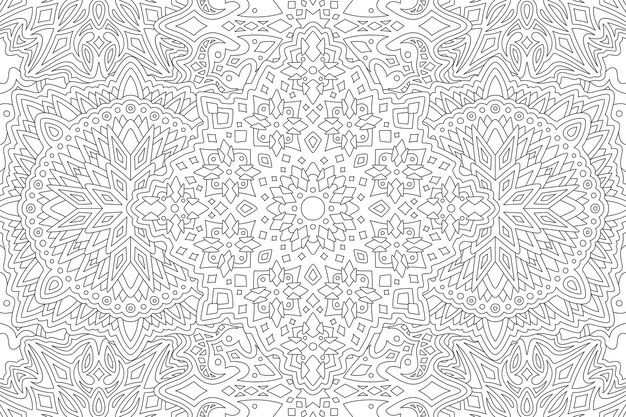 Schöne monochrome lineare Malvorlagen
