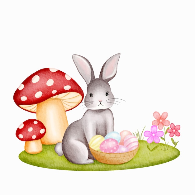 schöne Ostereier mit Hase