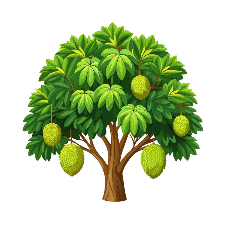 Schöne realistische Baum-Ikonen-Vektorillustration, isoliert auf weißem Hintergrund