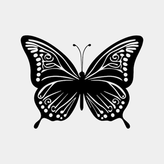 Schöne Schmetterling-Vektor-Logo-Design-Idee isoliert