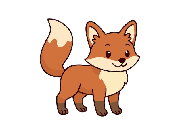 Schöne Tierelemente von Fox Illustration