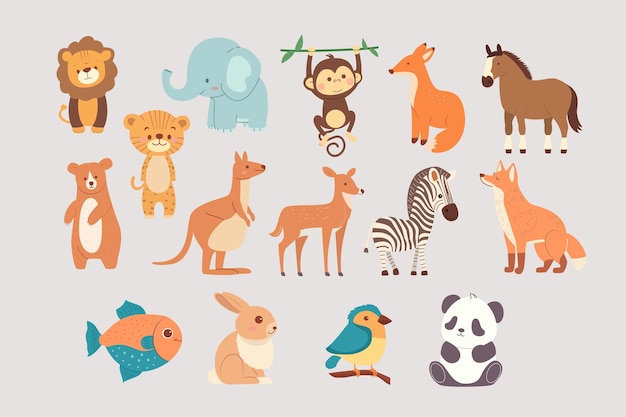 Schöne Tierillustrationen