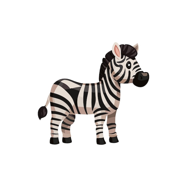 Schöne Vektor-Clipart-Illustration eines Zebras