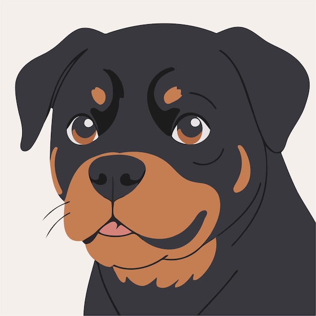 Schöne Vektor-Illustration eines Hundes für Kinder-Geschichtenbücher