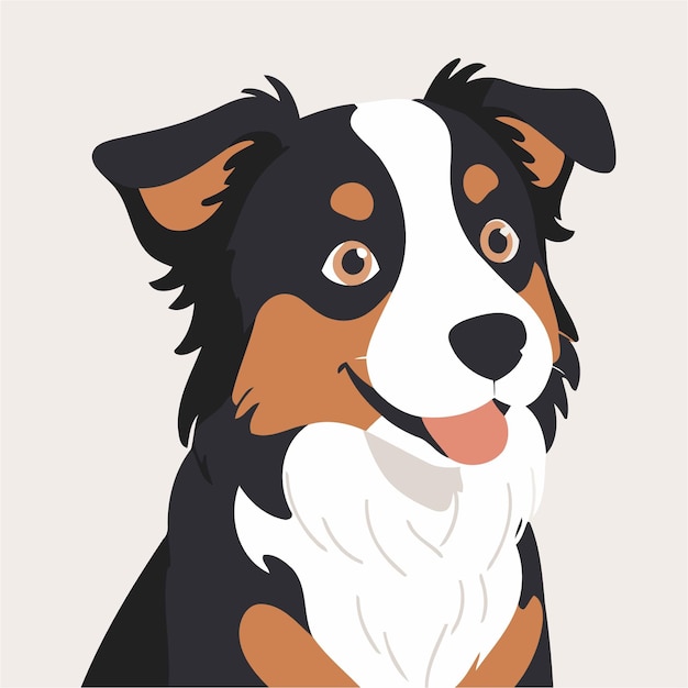 Schöne Vektorillustration für Kindergeschichtenbücher für Hunde