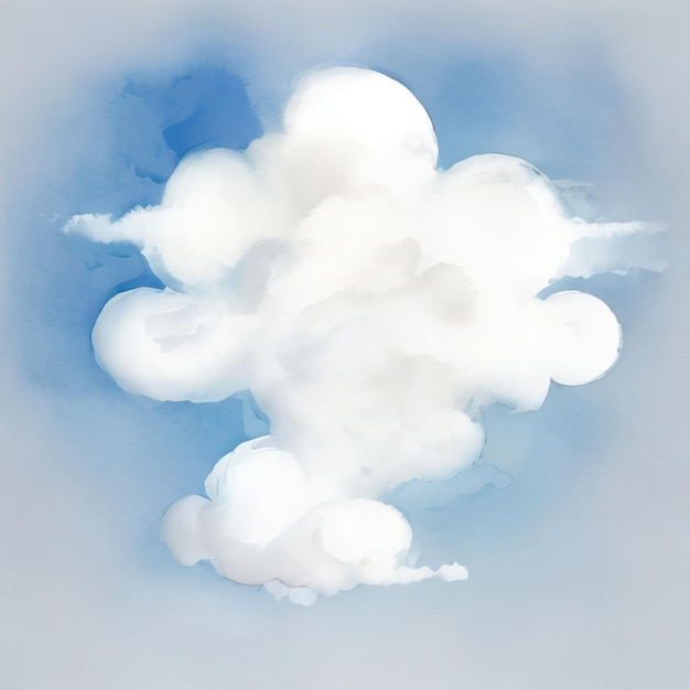 Vektor schöne vektorwolke lächeln lächelnde cartoon-illustration gezeichnet glänzende wolken farben weiße sammlung