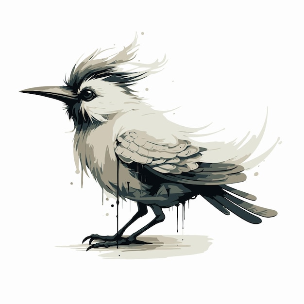 Vektor schöne vogelillustration