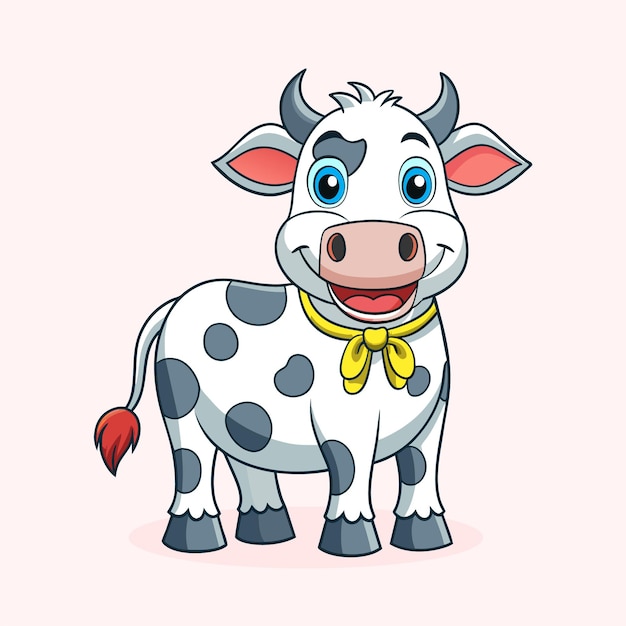 Schöne Zeichentrickfilme über Rinder Clip Art