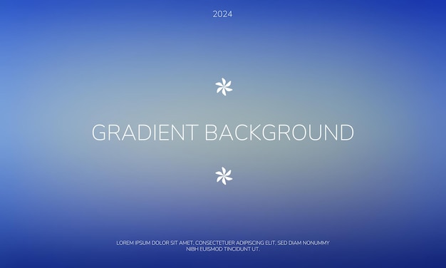 Schöner blauer Gradient-Hintergrund für verschiedene Designzwecke