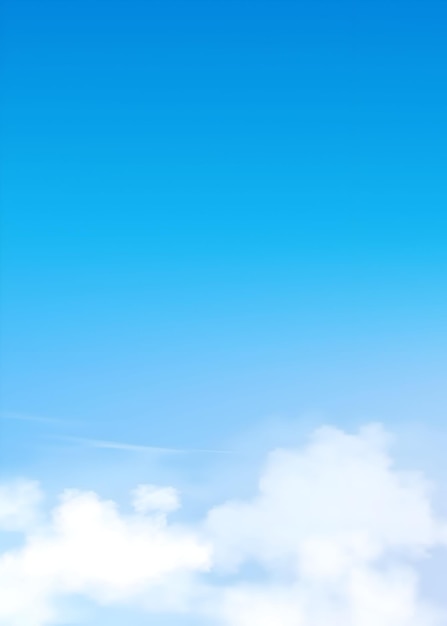 Schöner blauer Himmel mit weißen Wolken