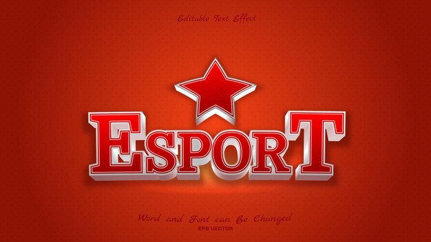 Schöner esport-texteffekt