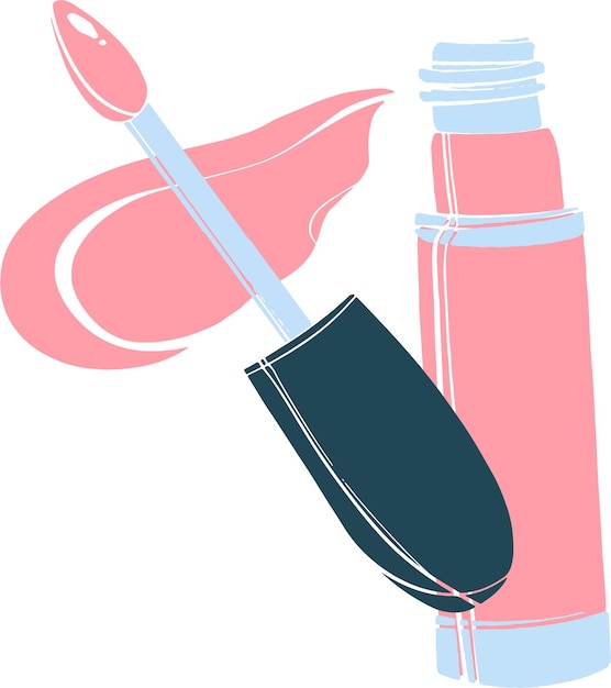 Schöner Lipgloss tolles Design für jeden Zweck Vektordesign von Lippenprodukten Schönheitsprodukt