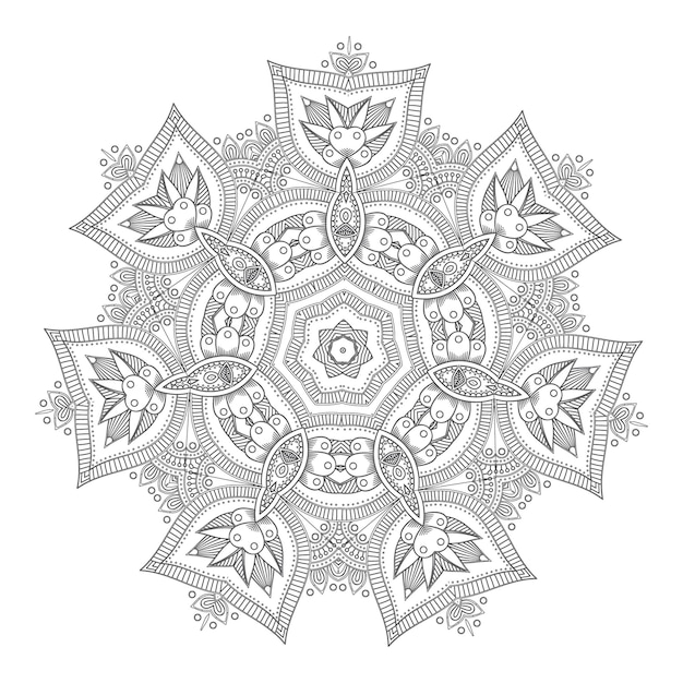 Vektor schöner mandala-vektor für design