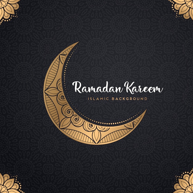 Schöner ramadan kareem entwurf mit mandala