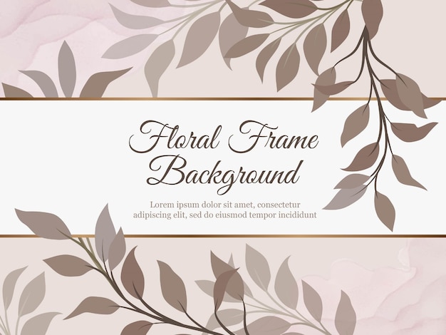 Schönes Blumenhochzeits-Banner-Hintergrund-Schablonen-Design