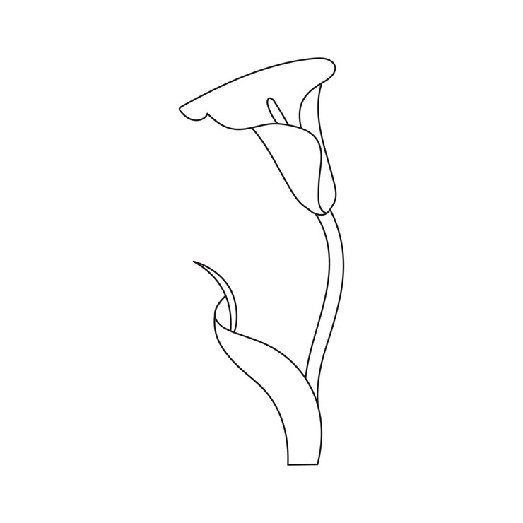 Schönes einfaches Blumen-Malbuch Nette pädagogische Blumen-Malseite für Kinder