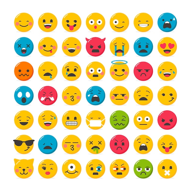 Schönes emoticons-design