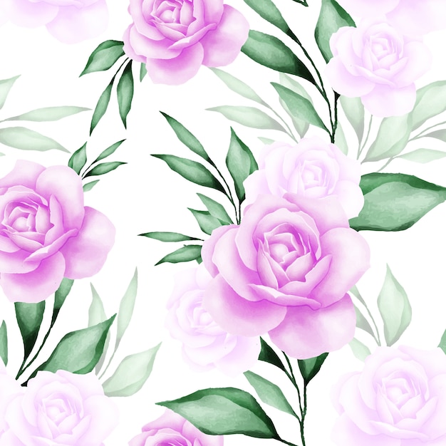 Schönes nahtloses mit Blumenmuster des Aquarells