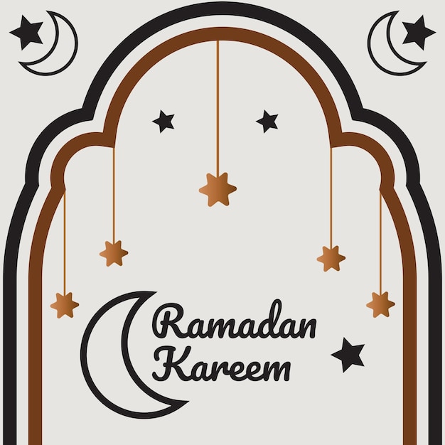 Schönes ramadam kareem-vektor-design