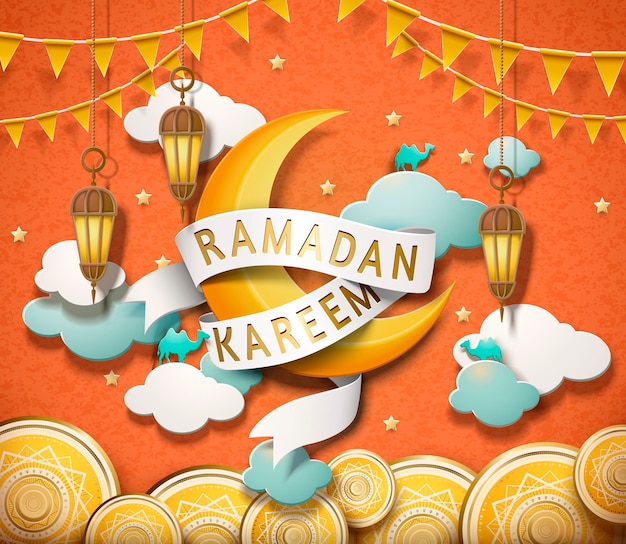 Vektor schönes ramadan kareem design