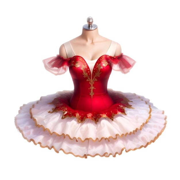 Schönes rotes Ballettkleid von Tutu