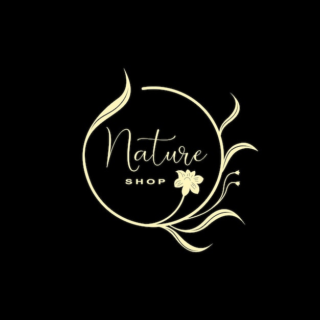 Vektor schönheit und natur-logo