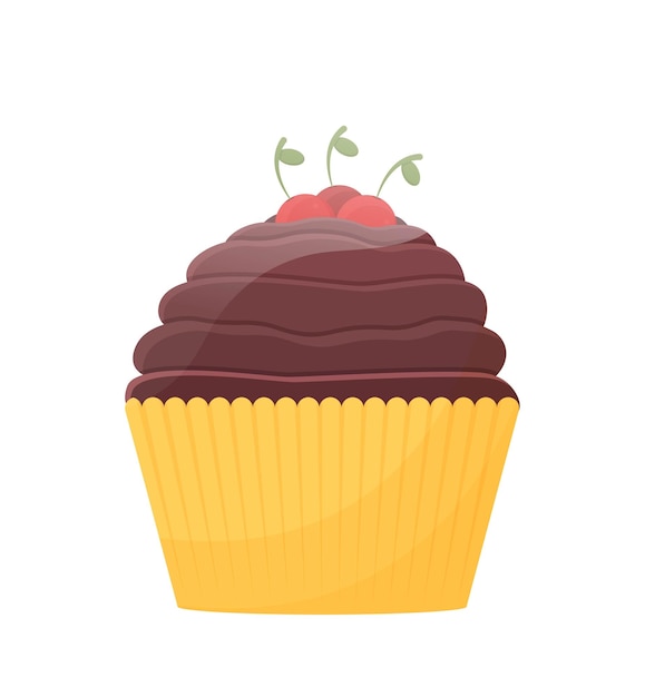 Vektor schokoladen-muffin-symbol