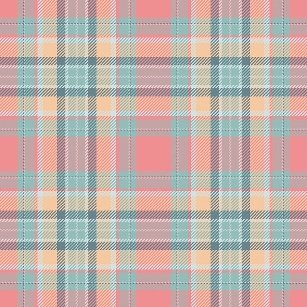 Schottenstoffschottland-nahtloser plaidmustervektor. retro hintergrundstoff. geometrische beschaffenheit des weinlesekontrollfarbquadrats.