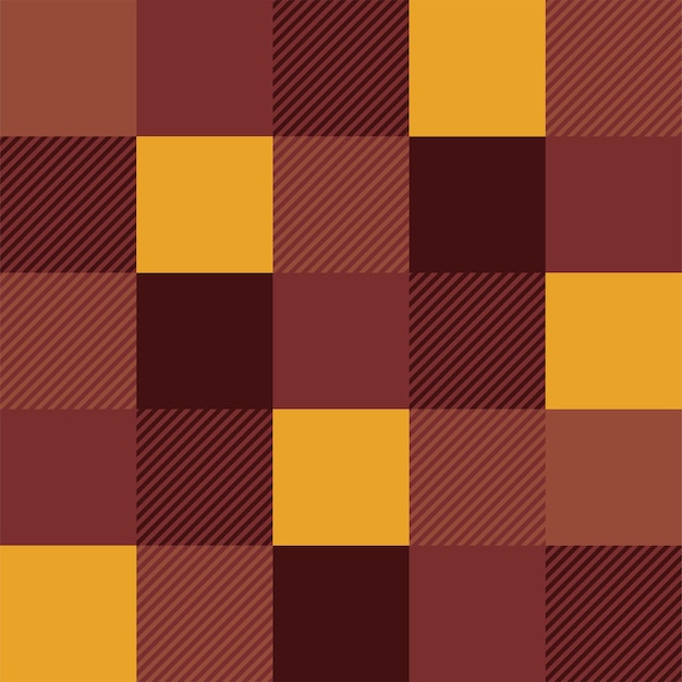 Schottisches Plaid Plaid Burgunder und gelbe Textur