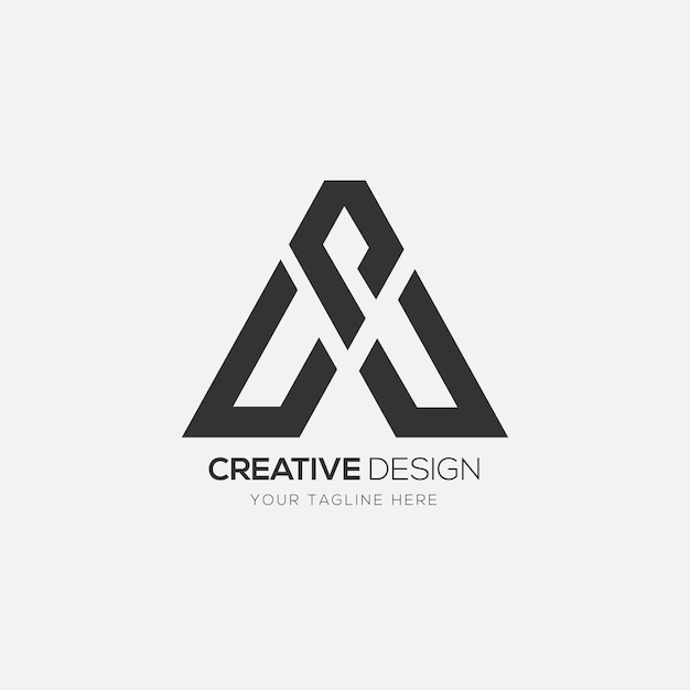 Schreiben Sie ein kreatives minimales Monogramm-Logo
