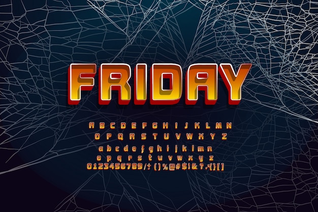 Schriftart für Halloween