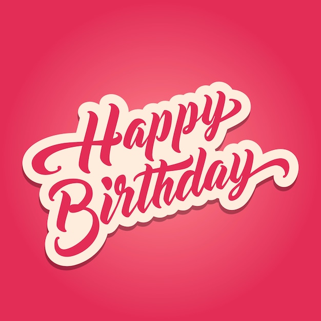 Schriftzug - Alles Gute zum Geburtstag