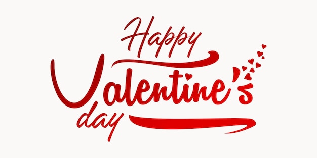 Vektor schriftzug happy valentines day kartenhintergrund free vector