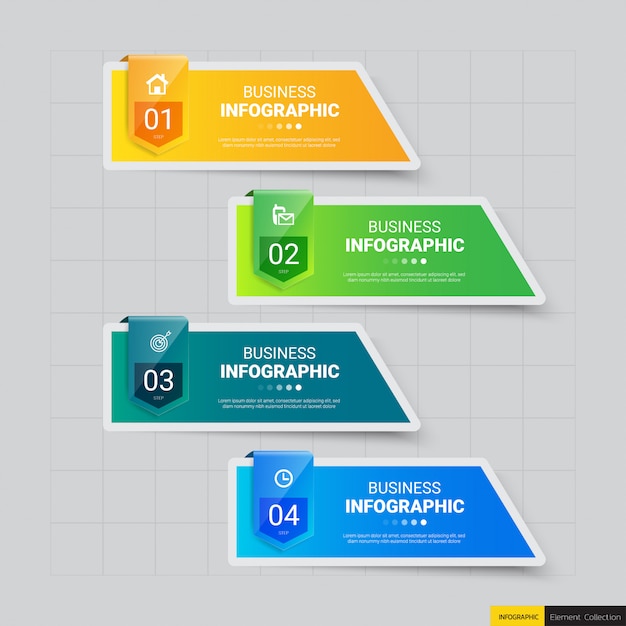 Schritt infografik-vorlage