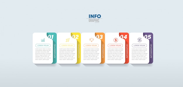 Schritte für Infografik-Elemente