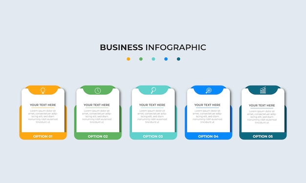 Schritte timeline infografik-design-vorlage