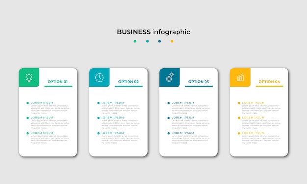 Schritte timeline infografiken designvorlage