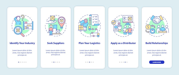 Schritte zum Onboarding des Vertriebsgeschäfts der mobilen App-Seitenseite