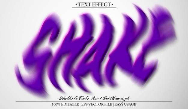 Schüttel-Text-Effekt Bearbeitbares Alphabet Urban Street Grafitti HipHop