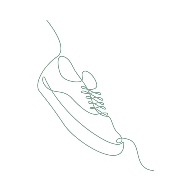 Schuhe Linie Kunstdesign Illustration