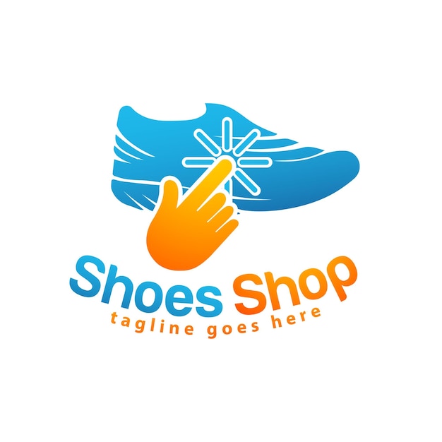 Schuhgeschäft-Logo-Design-Vorlage