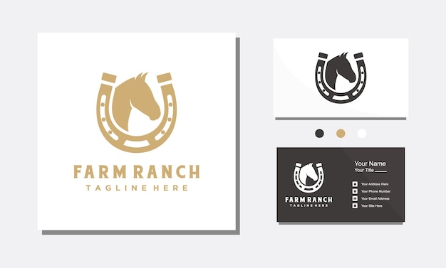 Vektor schuhpferd-logo-design für stern für countrywesterncowboyranch einfache vektorinspiration