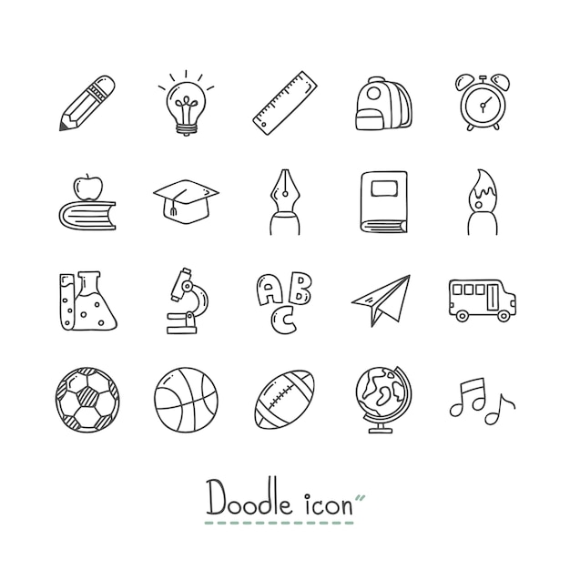 Vektor schule icons.