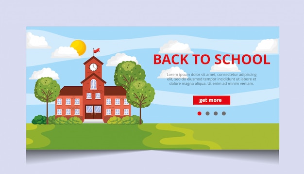 Schule landing page