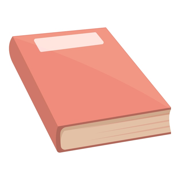 Schule, rotes Buch, Symbol, Cartoon-Vektor, Papier, Bildung, Universitätsform