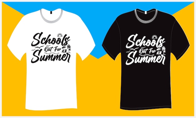 Schulen für den sommer svg schneiden datei t-shirt-design