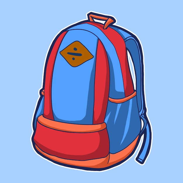 Vektor schultasche rucksack illustration