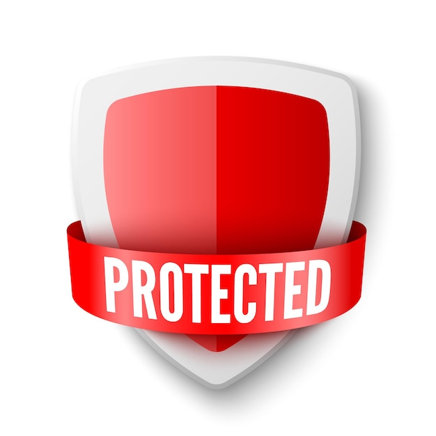 Schutzschild sicherheitssymbol antivirus-symbol vektorillustration